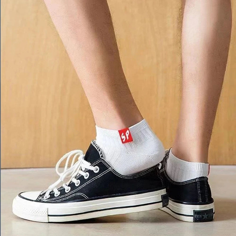 Men’s Casual Low-Cut Socks Thickened Breathable 5 Pairs