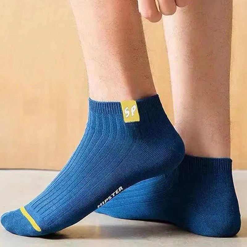 Men’s Casual Low-Cut Socks Thickened Breathable 5 Pairs