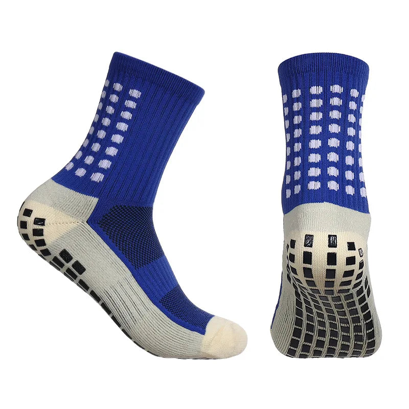 Men/Women Sports Crew Socks Non-slip Towel Sole for Outdoor Marathon Football