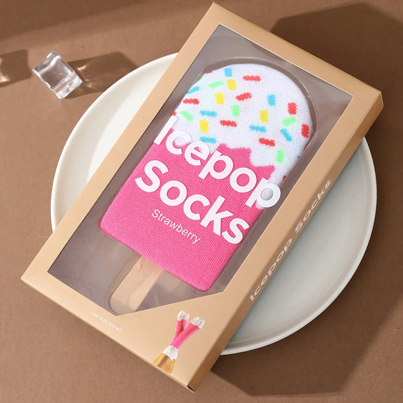 Gift Socks Unique and Colorful Ice Cream Patterns for Men and Women 1 Pair