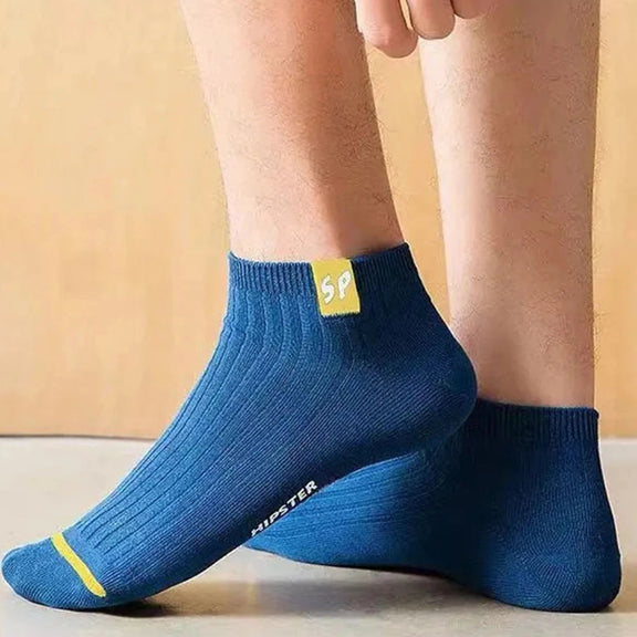 Men’s Casual Low-Cut Socks Thickened Breathable 5 Pairs